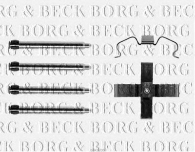 BORG & BECK bbk1200 -  Комплектующие, колодки дискового тормоза